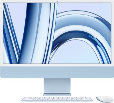 Ordinateur Apple IMAC 24' M3 8Go 256Go CPU 8 GPU 8 Bleu Reconditionné