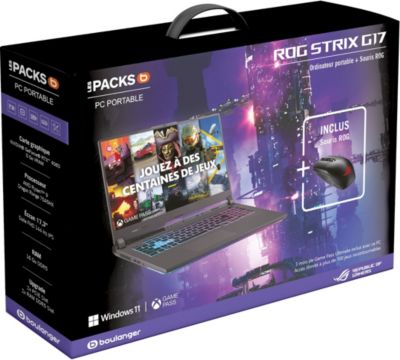 PC Gamer ASUS Pack ROG STRIX G17 G713PV + souris Reconditionné