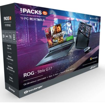 Location PC Gamer ASUS Pack STRIX-G17-G713QM-HX147T Reconditionné Grade B