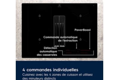 Plaque induction aspirante ELECTROLUX KCC73443 Bridge