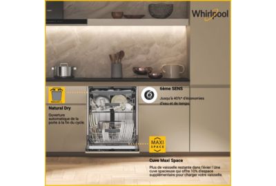 Lave vaisselle encastrable WHIRLPOOL WH6IB16AM6T0