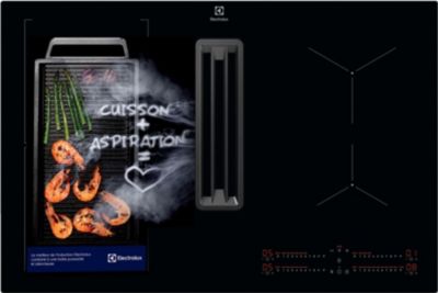 Plaque induction aspirante ELECTROLUX KCC83443 recyclage Reconditionné