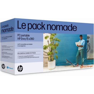 Location Ordinateur portable HP Pack Envy + souris + Microsoft 365 Reconditionné Grade B