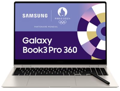 PC Hybride SAMSUNG Galaxy Book3 Pro 360 16'' Beige EVO Reconditionné