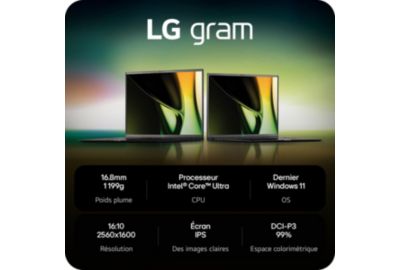 Ordinateur portable LG GRAM 16Z90S-G.AD78F
