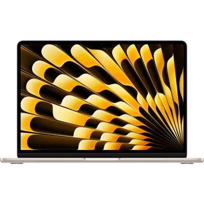 Location Ordinateur Apple MACBOOK Air 13,6" Puce M4 CPU 10 / GPU 10 cœurs Mémoire RAM 16Go Stockage 512Go SSD Retina Lumière stellaire Reconditionné Grade B