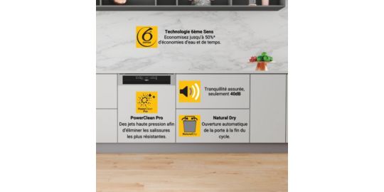 Lave vaisselle encastrable WHIRLPOOL WD0BD851AX 6èmeSens