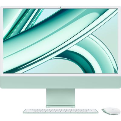 Location Ordinateur Apple IMAC 24' M3 8Go 256Go CPU 8 GPU 10 Vert Reconditionné Grade B