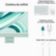 Location Ordinateur Apple IMAC 24' M3 8Go 256Go CPU 8 GPU 10 Vert Reconditionné Grade B