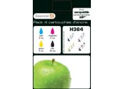 Cartouche d'encre ESSENTIELB H364  Noir + couleurs Serie Pomme