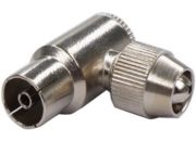 Fiche antenne TV LISTO coaxiale coudee Fiche Metal