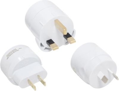 TESSAN Adaptateur UK, Adaptateur Prise Anglaise 6 en 1 Adaptateur Type G  avec 3 Prises et 3 Ports USB, Adaptateur Prise UK, Adaptateur Prise France  vers UK Irlande Dubai Ecosse, Prise France