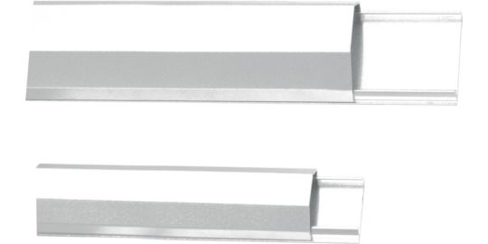 Cache câble TV ESSENTIELB Alu eclipe blanc 1.1m