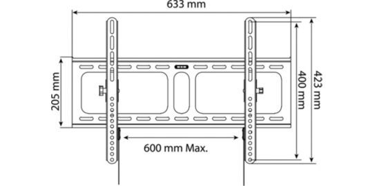 Support mural TV Essentielb Inclin'TV 32-75'