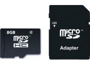 Carte Micro SD ESSENTIELB 8Go micro SDHC Loisir + Adaptateur