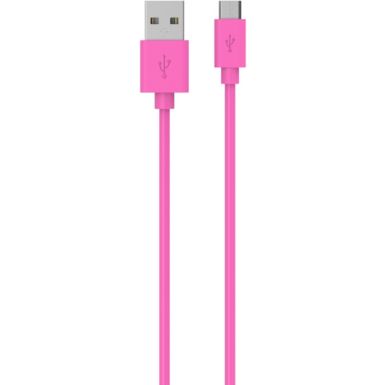 Câble micro USB ESSENTIELB vers USB rose 1m
