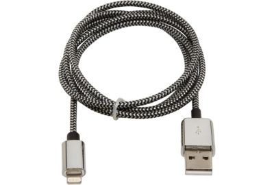 Câble lightning ESSENTIELB 1M Noir Textile