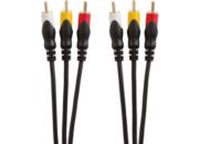 Câble RCA ESSENTIELB Camescope 2M 3RCA/3RCA