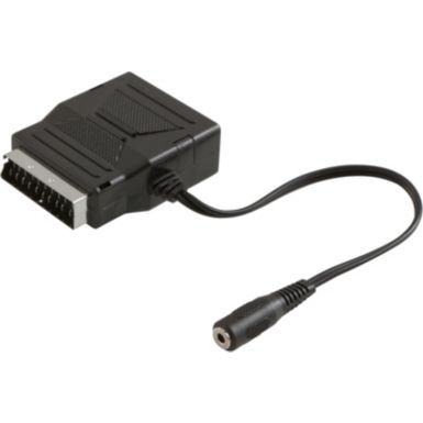 Adaptateur Péritel Gigogne Mâle/femelle Avec Prise Jack 3.5 Mm Stéréo - Marque Vauline