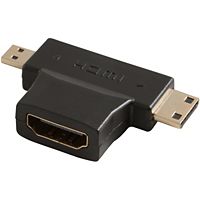 Adaptateur HDMI/Micro HDMI/Mini HDMI ESSENTIELB Convertisseur femelle / mâle / mâle