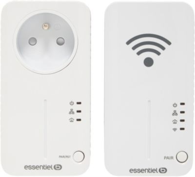 Prise Réseau CPL Duo ESSENTIELB Wifi 500+ Duo - Boulanger Pro