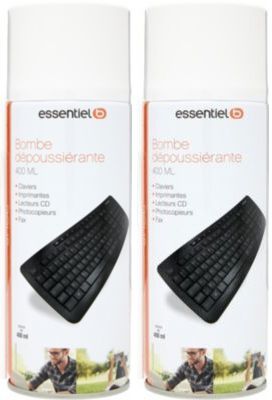 D.RECT Bombe Air Sec 400 ml, Sprays Dépoussiérant Matériel Informatique,  Depoussierante, Air Comprimé Nettoyage PC, Depoussierant Ordinateur, Spray  Nettoyant Clavier/Imprimante/TV, Transparent, 400 ml : :  Fournitures de bureau