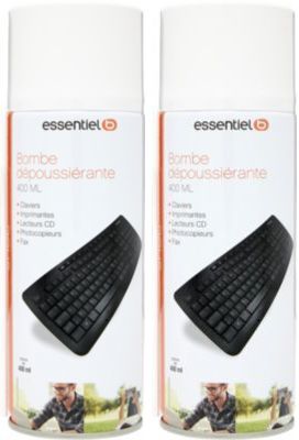 Bombe dépoussiérante ESSENTIELB Lot 2 bombes 400ml multi-usage