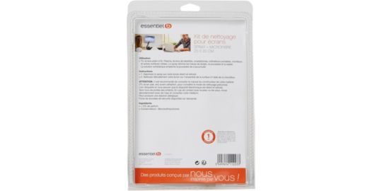 Kit de nettoyage ESSENTIELB spray 125ml+micro fibre 20x20cm