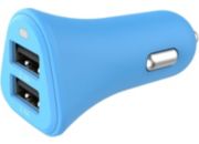 Chargeur allume-cigare ESSENTIELB 2 USB 4,8A bleu