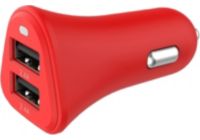Chargeur allume-cigare ESSENTIELB 2 USB 4,8A rouge