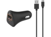 Chargeur allume-cigare ESSENTIELB USB quick charge 3.0A+ Cable Micro-USB