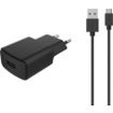 Chargeur secteur ESSENTIELB USB 2,4A + Cable Micro-USB noir