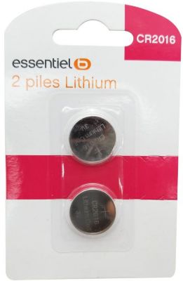 Pile ESSENTIELB CR 2016 2 piles Lithium