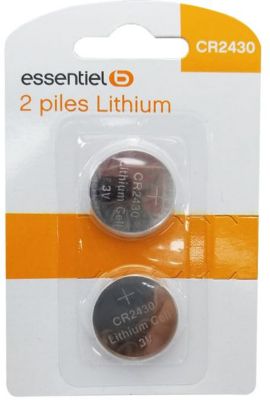 Pile boutons au lithium - DL2430/CR2430 DURACELL : le lot de 2 piles à Prix  Carrefour