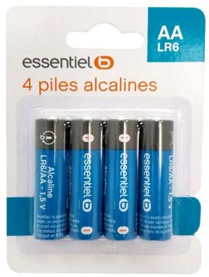 Pile Alcaline AA/LR6 I-Tech CARREFOUR : Le lot de 12 piles à Prix