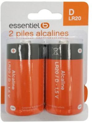 Lot de 2 piles LR20 D