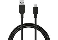 Câble USB C ESSENTIELB vers USB noir 2m