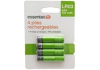 Pile rechargeable ESSENTIELB 4xAAA LR3 700mAh