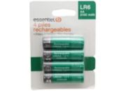 Pile rechargeable ESSENTIELB 4xAA LR6 2100mAh