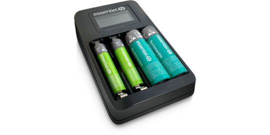 Chargeur secteur ESSENTIELB +LR06 AA x2 2100NimH+LR03 AAA x2 700NimH