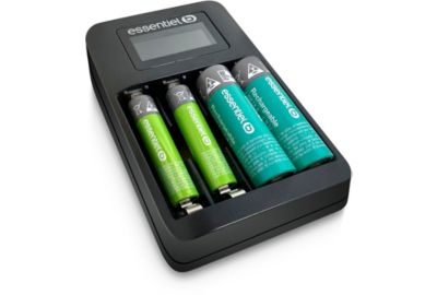 Chargeur secteur ESSENTIELB +LR06 AA x2 2100NimH+LR03 AAA x2 700NimH