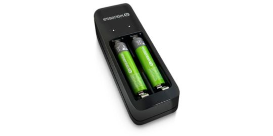 Chargeur secteur ESSENTIELB + LR03 AAA x2 700Nimh