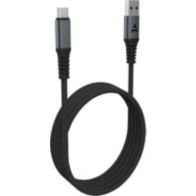 Câble USB C ADEQWAT vers USB noir 2m Renforce