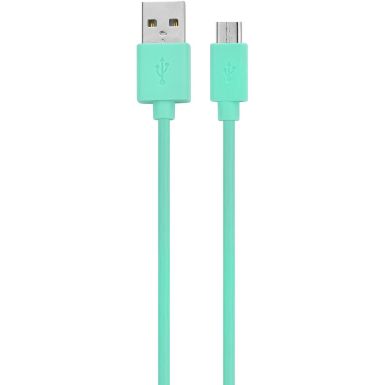 Câble micro USB ESSENTIELB vers USB vert d'eau 1m