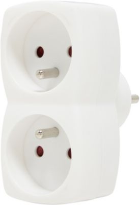 Adaptateur Prise Universelle De Voyage Allocacoc Powercube Blanc à