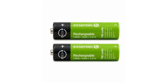 Pile rechargeable ESSENTIELB LR03 AAA Lot de 2 piles 700mAh