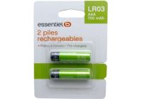 Pile rechargeable ESSENTIELB x2 AAA