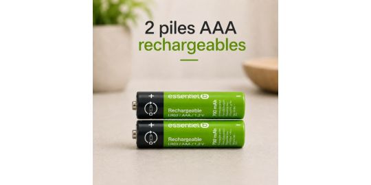 Pile rechargeable ESSENTIELB LR03 AAA Lot de 2 piles 700mAh