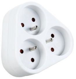 3500w multiprises 7 prises 10/16a bipasso/schuko avec cble interrupteur  lumineux 1,5mt couleur blanc