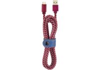 Câble micro USB ADEQWAT Marin bordeau